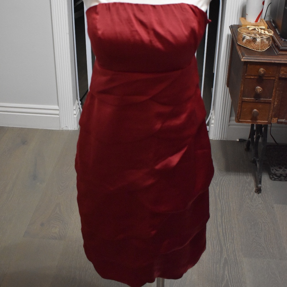 The Limited Strapless Red Dress